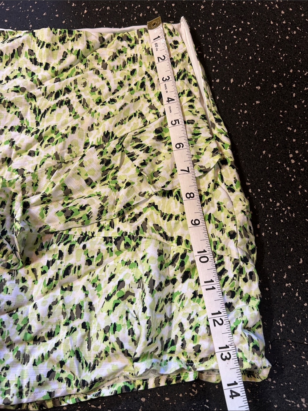 Bar III Green Patterned Ruffle Skort - Picture 4 of 4